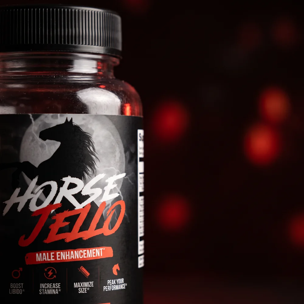 HorseJello® jar with ambient lighting
